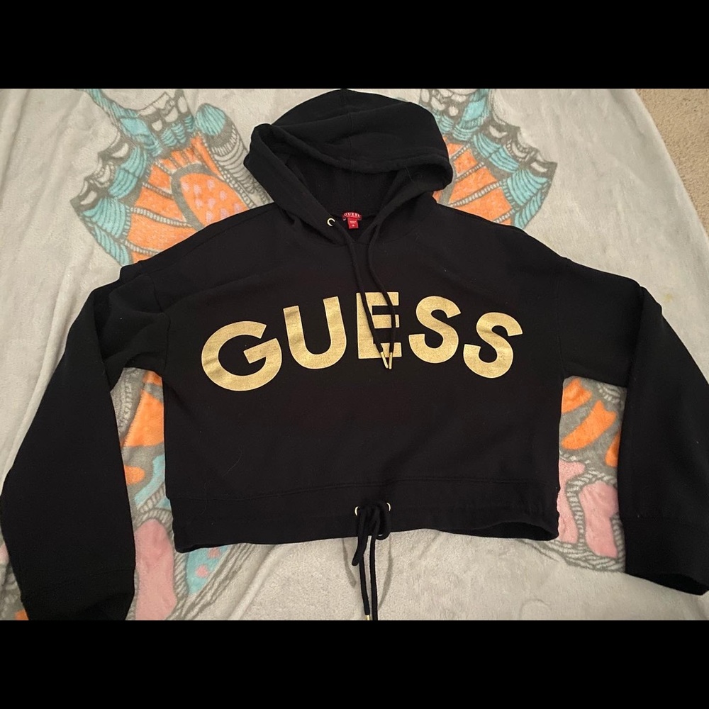 Guess crop hoodie